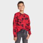 Boys' Skate World Wide Long Sleeve Graphic T-shirt - Art Class Red