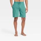 Men's 9 Solid Knit Pajama Shorts - Goodfellow & Co Dark Green