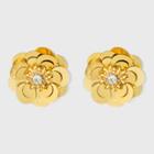 Sugarfix By Baublebar Floral Stud With Sequins Earrings - Gold, Girl's