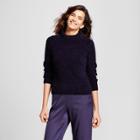 Women's Turtleneck Pullover Sweater - Nitrogen Navy