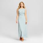 Women's Striped Wrap Knit Maxi Dress - Spenser Jeremy Blue