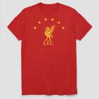 Men's Liverpool Fc Star Years Short Sleeve Graphic Crewneck T-shirt - Red