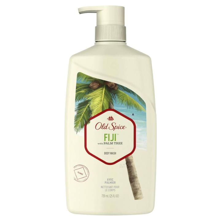 Old Spice Fiji With Palm Tree Body Wash - 25 Fl Oz, Red