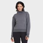 Women's Asymmetrical Zip Pullover Sweatshirt - All In Motion Charcoal Gray