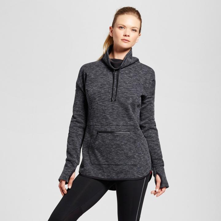 Women's Victory Fleece Funnel Neck Tunic - C9 Champion Dark Heather Gray