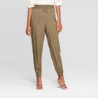 Women's Mid-rise Relaxed Utility Jogger Pants - Who What Wear Green
