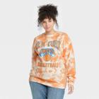 Women's Nba Plus Size New Yorkers Graphic Sweatshirt - Orange Tie-dye