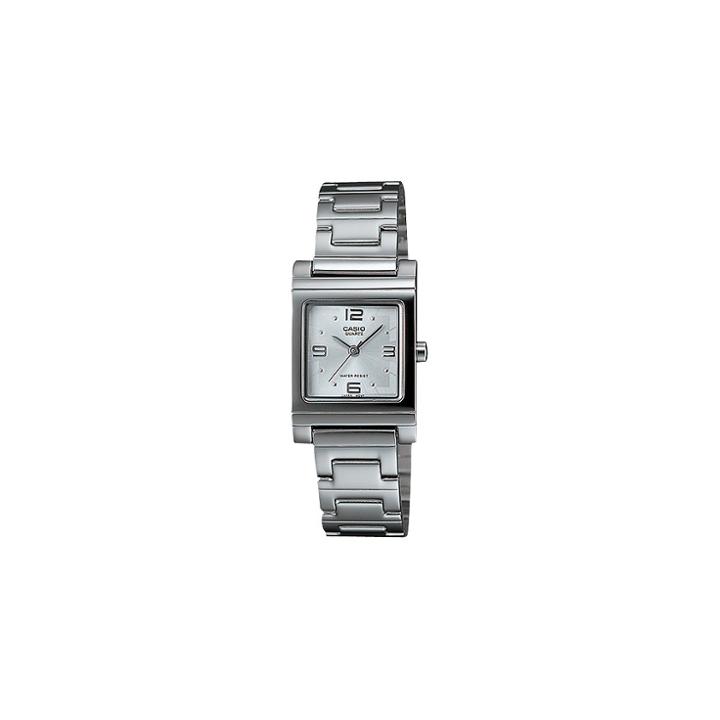 Casio Women's White Dial Watch - Silver (ltp1237d-7a)