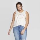 Women's Plus Size Margarita Por Favor Tank Top - (juniors') Fifth Sun - Off White