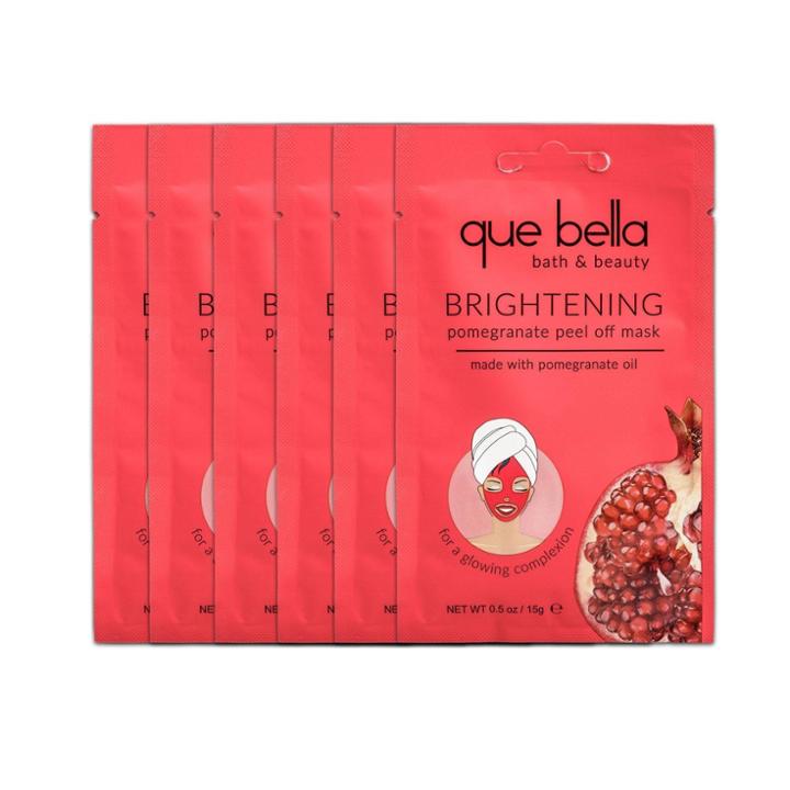 Que Bella Brightening Pomegranate Peel Off Mask Pack