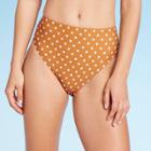 Women's Polka Dot High Waist Bikini Bottom - Sunn Lab Swim Xs, Women's, Yellow
