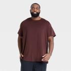 Men's Big & Tall Short Sleeve Performance T-shirt - All In Motion Berry