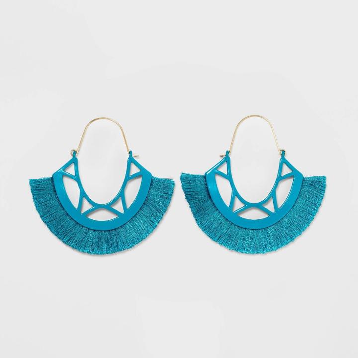Sugarfix By Baublebar Playful Fringe Drop Earrings - Turquoise