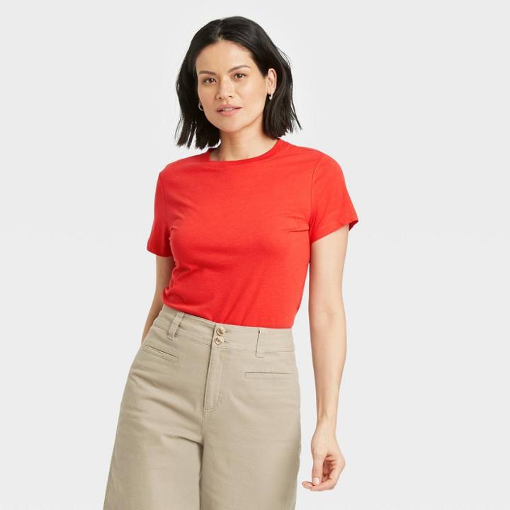 Women's Short Sleeve T-shirt - A New Day Red