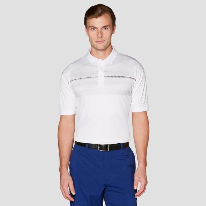 Men's Printed Polo Shirt - Jack Nicklaus Bright White