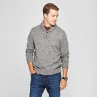 Men's Casual Fit Long Sleeve Shawl Pullover Sweater - Goodfellow & Co Heather Gray