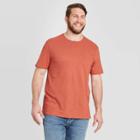 Men's Tall Standard Fit Short Sleeve Pocket Crew Neck T-shirt - Goodfellow & Co Rust Red Mt,