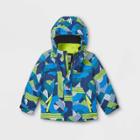 Toddler Boys' Geometric Print 3-in-1 Jacket - Cat & Jack Green/blue