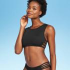 Women's Ribbed Muscle Tank Bikini Top - Xhilaration Black D/dd Cup, Women's
