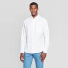 Men's Slim Fit Long Sleeve Whittier Oxford Button-down Shirt - Goodfellow & Co White S, Men's,