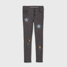 Girls' Flip Sequin Star Skinny Mid-rise Jeans - Cat & Jack Black Wash