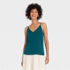 Women's Woven Cami - A New Day Teal