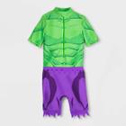 Boys' Disney Hulk Swimsuit - Green 3 - Disney