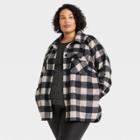 Women's Plus Size Jacket - Knox Rose Black Plaid