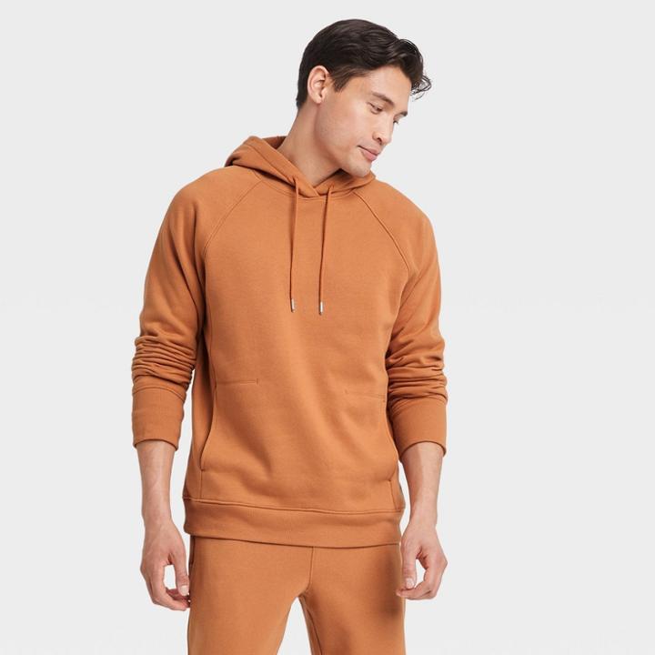 Men's Cotton Fleece Sweatshirt - All In Motion Copper