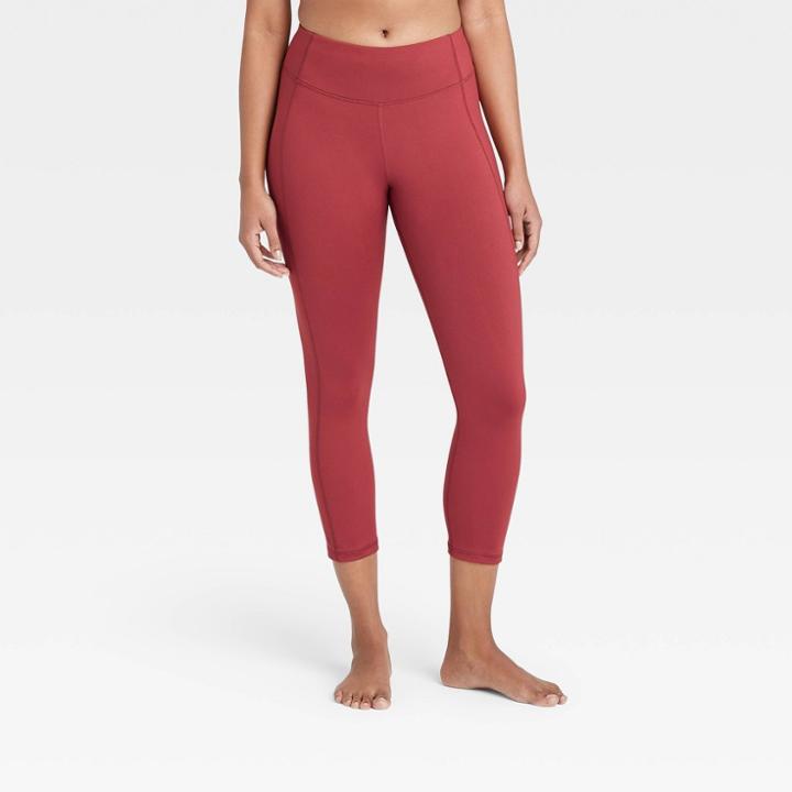 Women's Simplicity Mid-rise Capri Leggings 20 - All In Motion Cranberry