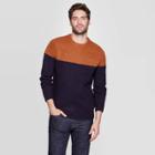 Men's Striped Standard Fit Fairisle Cozy Sweater - Goodfellow & Co Gold