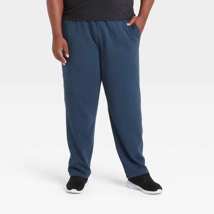 Men's Big & Tall Fleece Pants - All In Motion Navy