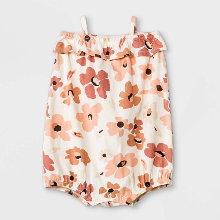 Grayson Mini Baby Girls' Daisy Bubble Romper - White