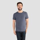 Fruit Of The Loom Select Men's Short Sleeve T-shirt - Heathered Deep Navy