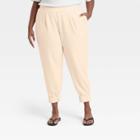 Women's Plus Size High-rise Ankle Length Jogger Pants - Who What Wear Gray