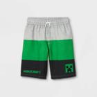 Boys' Minecraft Swim Trunks - Heathered Gray