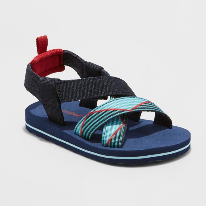 Toddler Boys' Grant Footbed Sandals - Cat & Jack Navy