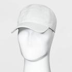 Men's Textured Nylon Baseball Hat - Goodfellow & Co White