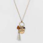 Target Women's Fashion Zodiac Gemini Charm Necklace - Gold, Bright Gold Zodiac