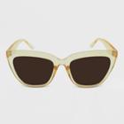 Women's Crystal Cateye Sunglasses - Wild Fable Beige