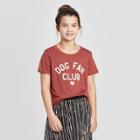 Petitegirls' Short Sleeve Graphic T-shirt - Art Class Red S, Girl's, Size: