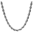 Men's Crucible Stainless Steel Twisted Rope Chain (24), Size: Small,