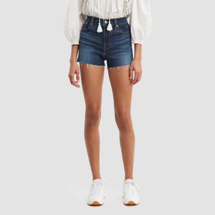 Levi's Women's High-rise Jean Shorts - Carbon Copy 26, Women's, Black Copy