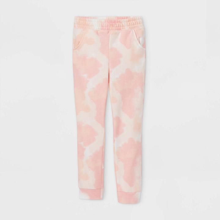 Girls' Cozy Fleece Jogger Pants - Cat & Jack Pink