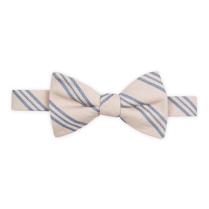 Men's Striped Prep Bowtie - Goodfellow & Co Cream (ivory)