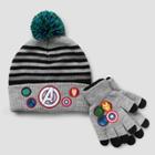 Boys' Marvel Avengers Hat & Gloves Set - One Size,