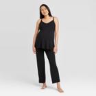 Drop Cup Nursing Maternity Pajama Set - Isabel Maternity By Ingrid & Isabel Black