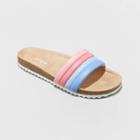 Girls' Selma Slip-on Footbed Sandals - Cat & Jack Red/blue