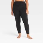 Women's Plus Size Brushed Back Leggings 28 - All In Motion Black