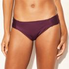 Target Women's Medium Coverage Tab Side Hipster Bikini Bottom - Kona Sol Royal Burgundy